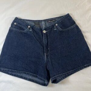 Vintage Y2K No Boundaries Denim Shorts Juniors 7 Dark Wash‎